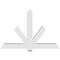 Ekena Millwork Kennewick Architectural Grade PVC Gable Bracket, 72"W x 48"H x 6"D x 6"F, 16/12 Pitch GBP072X48X0606KEN00 - alternate 4